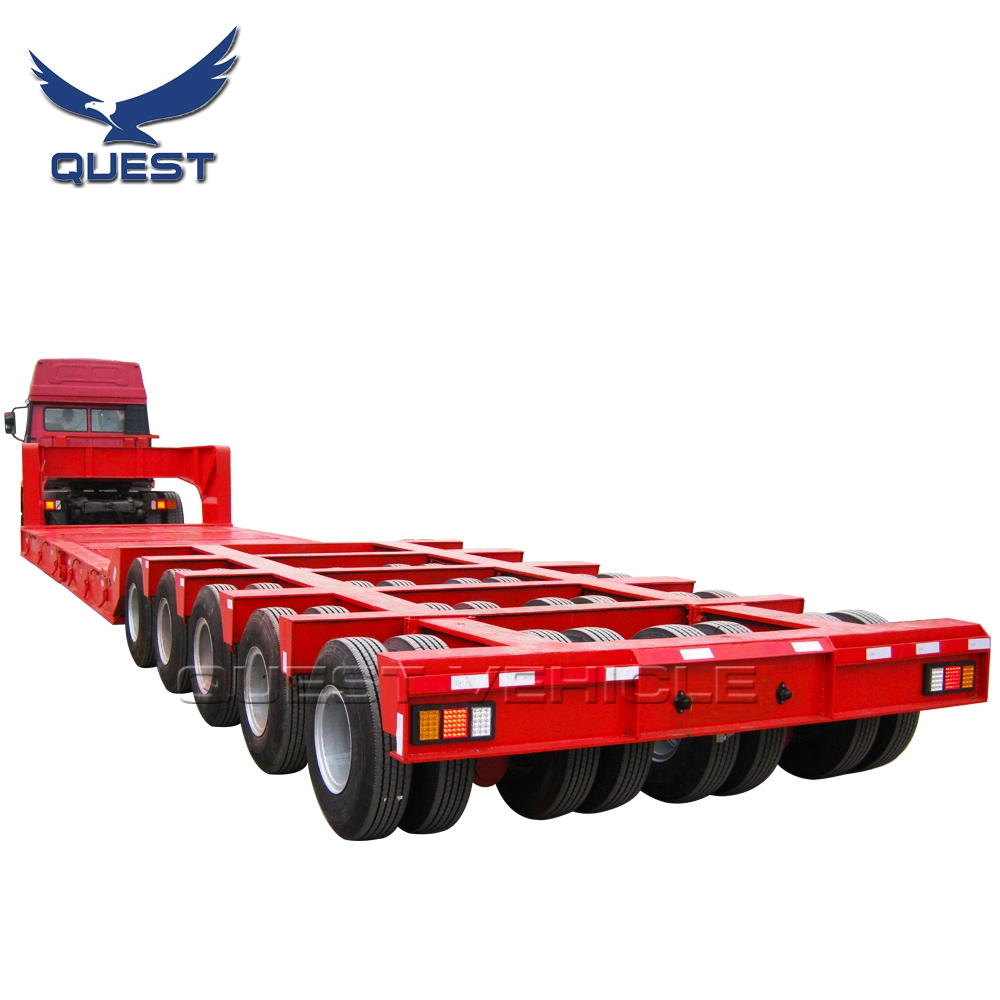 Eixo 5 Eixo 10 120 ton 150 toneladas Serviço Pesado Cisne Carregador Baixa/Lowbed/ Lowboy Cama Baixa caminhão de reboque semi-reboques para transporte da escavadeira