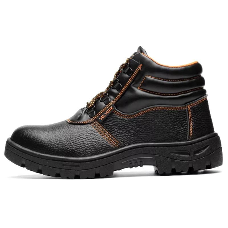 4 Dollars PPE de la construction de protection des hommes large Steel Toe Chaussures Chaussures de sécurité coupe du milieu de travail bon marché increvables bottes de travail industriels