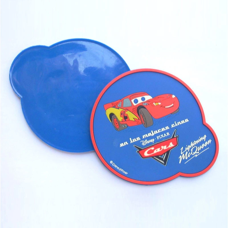 Diseño tetera de goma PVC blando Coaster para comprar souvenirs