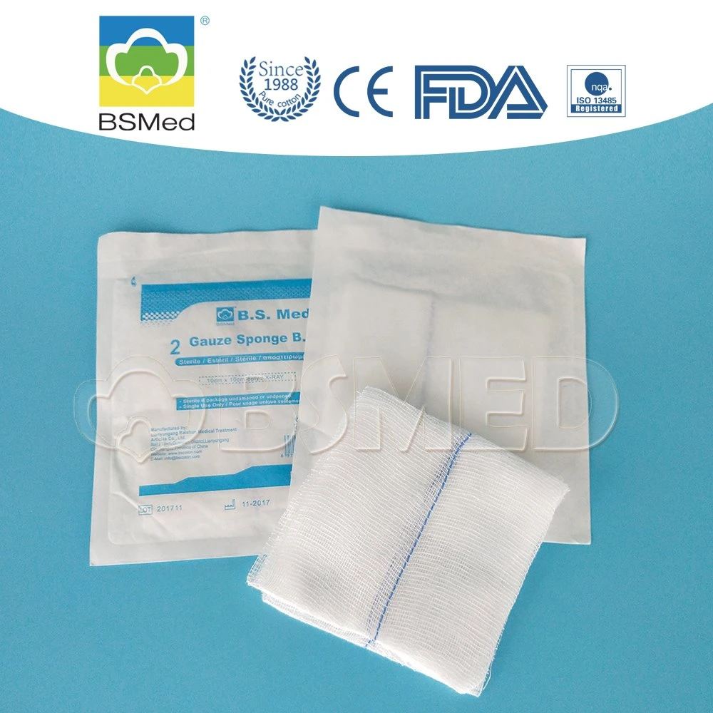 Absorbent Medical Cotton Gauze Swabs for Wound Dressings