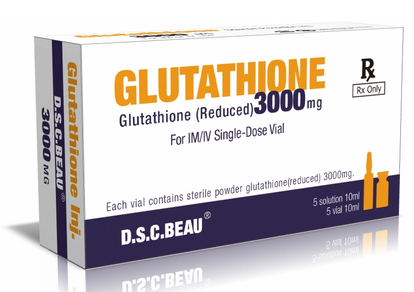 Le glutathion médicaments occidentaux de la GSH blanchissant la peau de la médecine de soins de peau 3000mg Vc glutathion d'injection