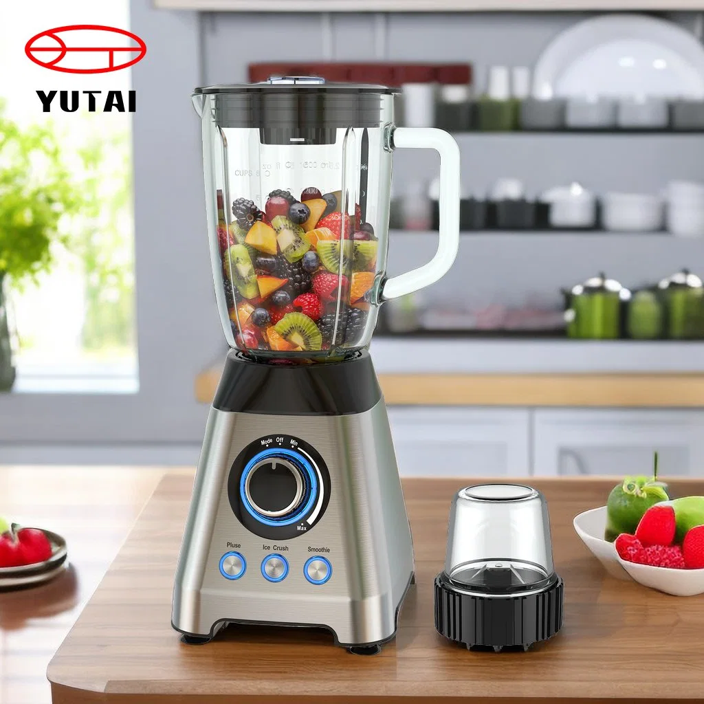 High Speed Mixer Stainless Steel Heavy Duty Commercial Electric Fruit Mixeur Ice Smoothie Fresh Juicer Food Blender