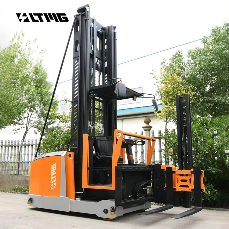 Ltmg Brand Four Way Man up Electric Reach Truck Counterbalance Pallet Stacker 1500kg Electric Reach Truck with Curtis AC Controller