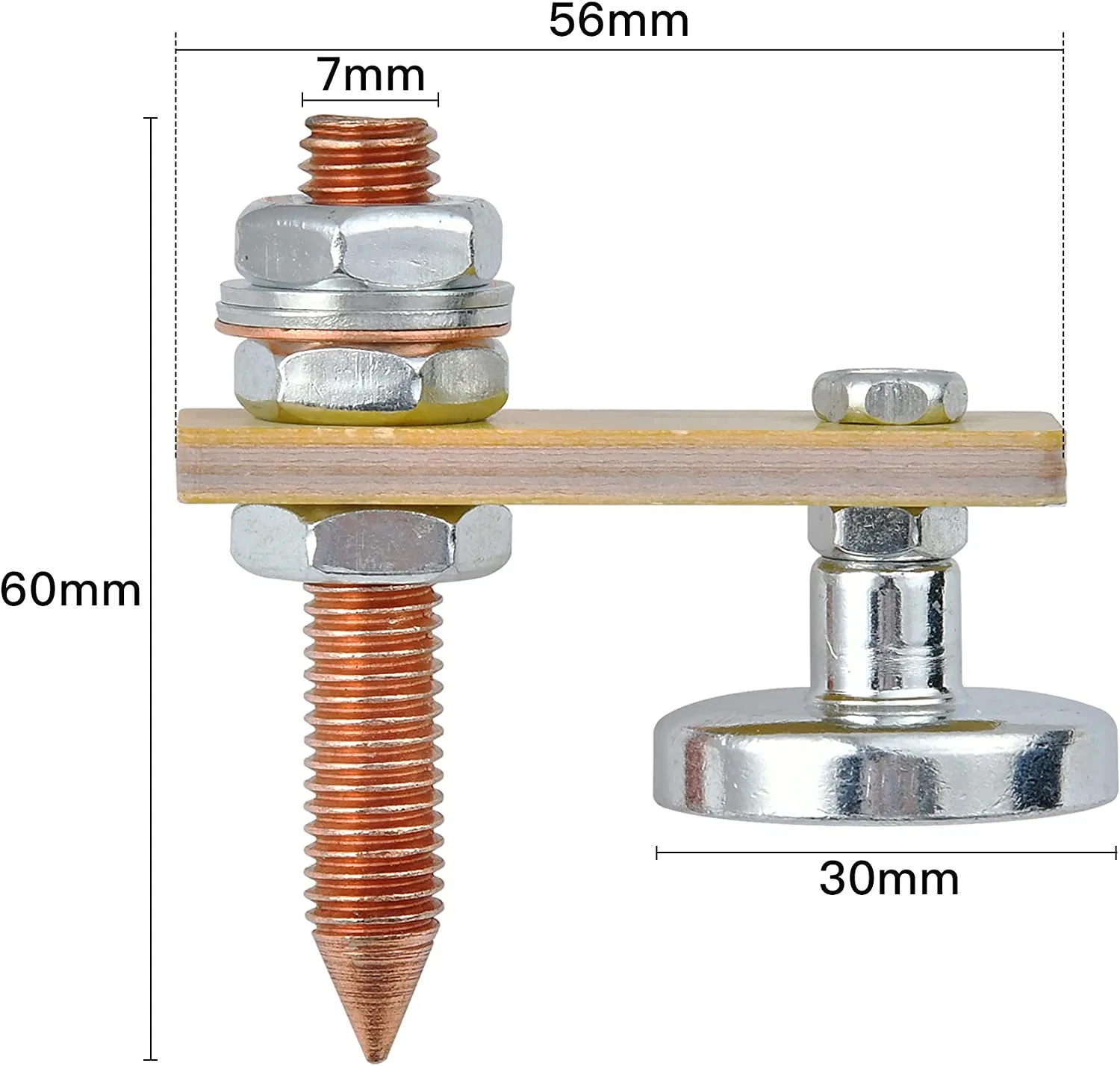 Supply Magnetic Welding Head Support Clip, Large Suction Magnetic Grounding Clip, Copper Tail Welding Accessories, Stable Spot