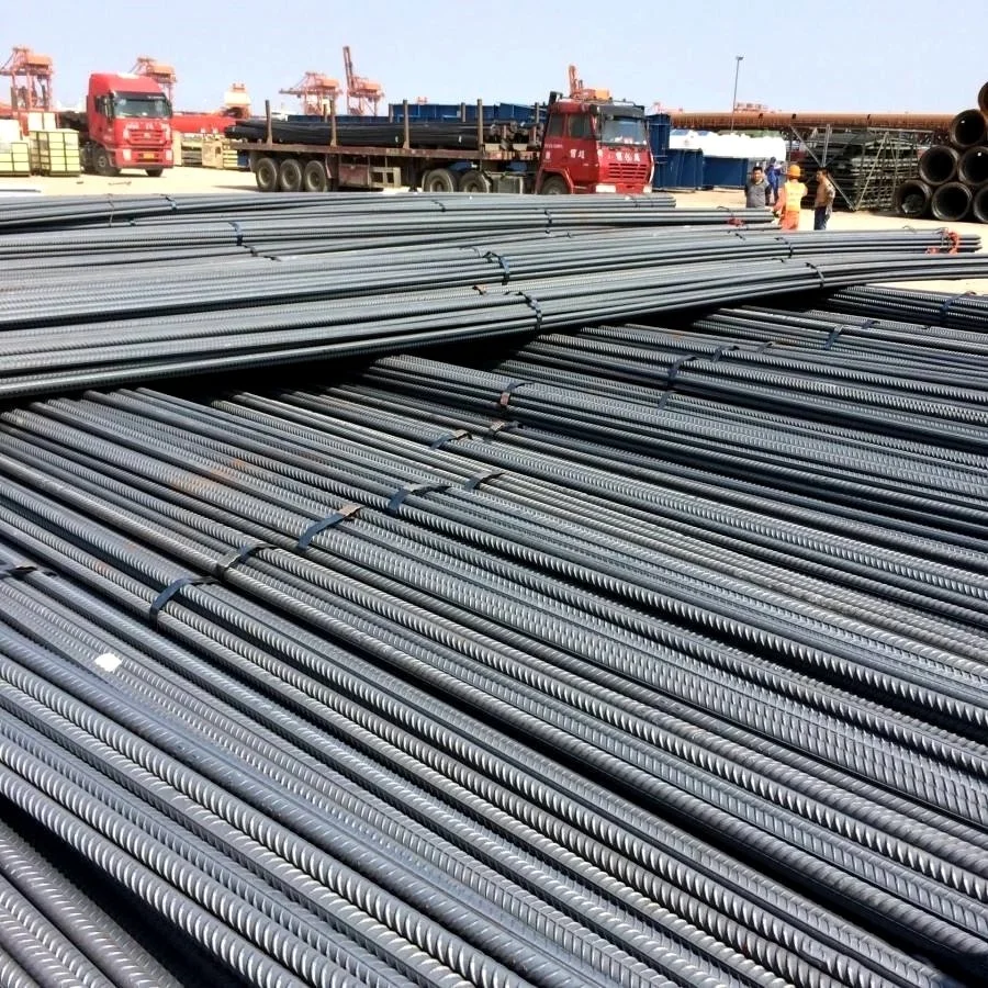 Hot Sales Ribbed Reinforced Deformed Steel Rebar Grade 60 Galvanized Carbon Rebar Steel HRB400 B500 8mm 10mm 12mm Price Per Ton