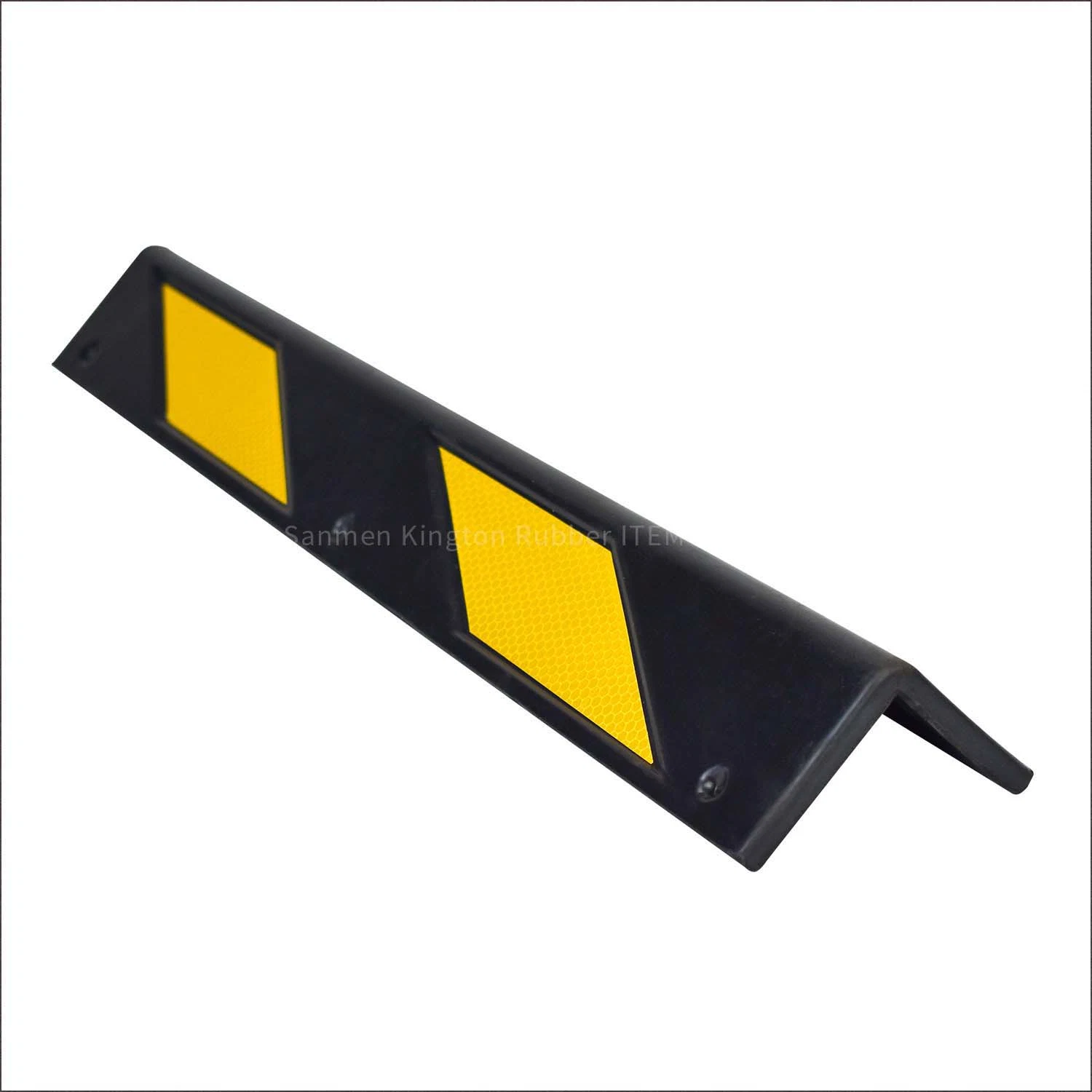 Black & Yellow 600mm Length Rubber Wall Corner Protector