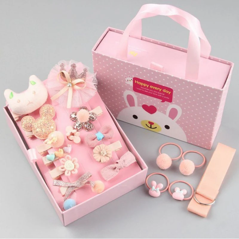 Baby Hair Accessories Hair Clips Sets for Girls Kids Head Rope Gift Box