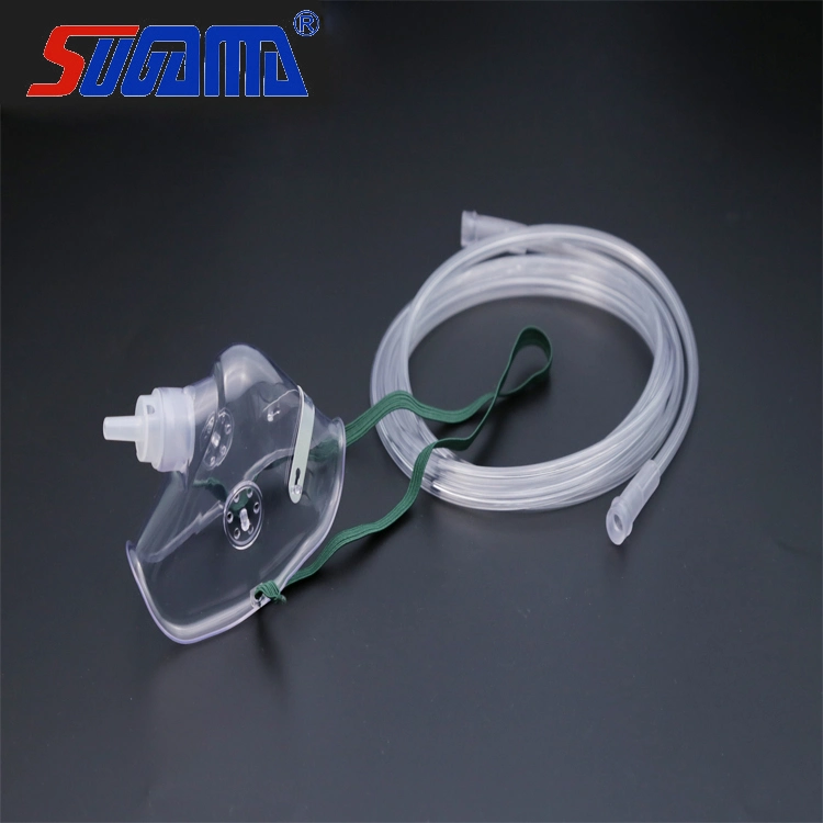PVC Material Health Oxygen Mask Into PE Bag