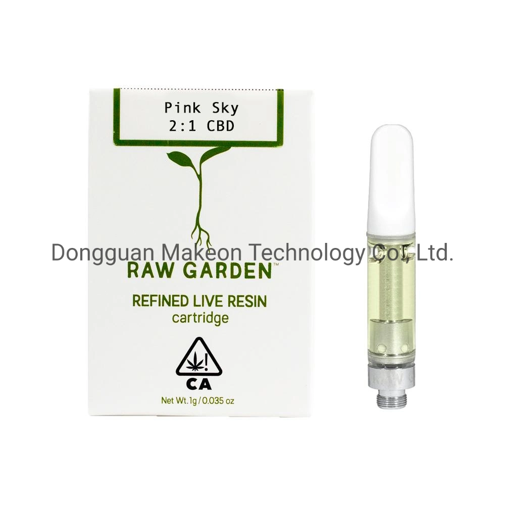 Raw Garden 510 Cartridges 0.8/1.0ml Glass Tank Carts Vape Pen 1 Gram