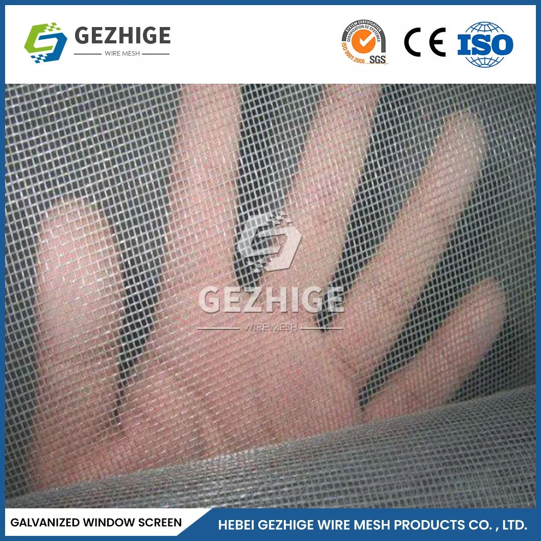 Gezhige OEM Custom Quality Window Screen Manufacturing 14 - 24 Mesh Magnetic Insect Screen China High Strength Flyscreens for Windows