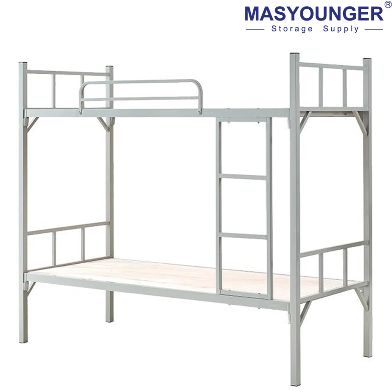 Metal Frame Dormitory Bed Bedroom Furniture Steel Bunk Bed for Kids Students/Workers