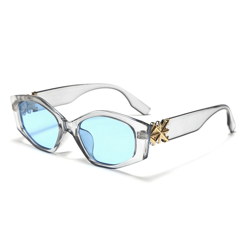 New Multilateral Rectangular Cat's Eye Sunglasses Trend Anti-UV Sunglasses