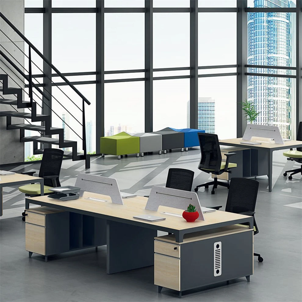 New Series 6 Seats Office Desk 4 Persons