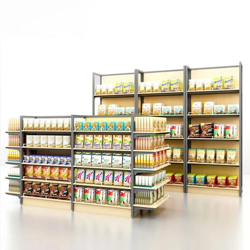 Factory Direct Shelves for Retail Store Supermarket Shelf Wooden Gondola Shelving