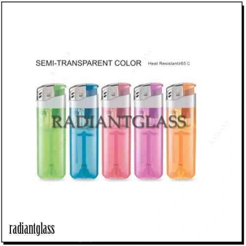 Color Transparent Simple Design Custom Electric Lighter Disposable Cheap Cigarette Gas Lighter