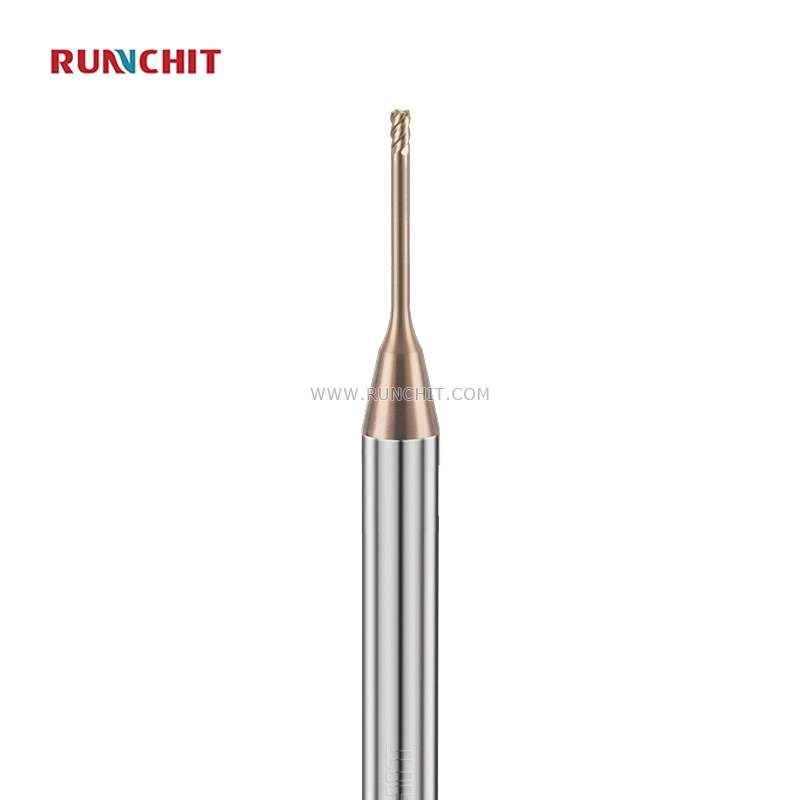 High Wear-Resistant Coating Small Diameter Standard Carbide Flat Drill End Mill Milling Cutting Tool for Mold, Precision Parts Spray Board Industry (NEMB1008A)