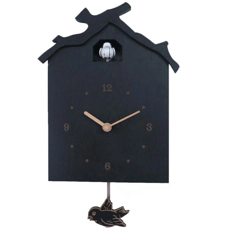 Reloj de madera Swing Bird Cuckoo personalizado