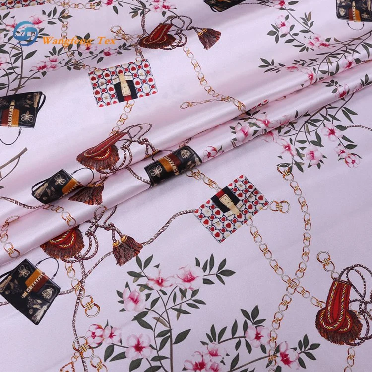 Wholesale/Supplier 100%Silk and Metallic in Stock Silk Chiffon Fabric Digital Printed Silk Fabric