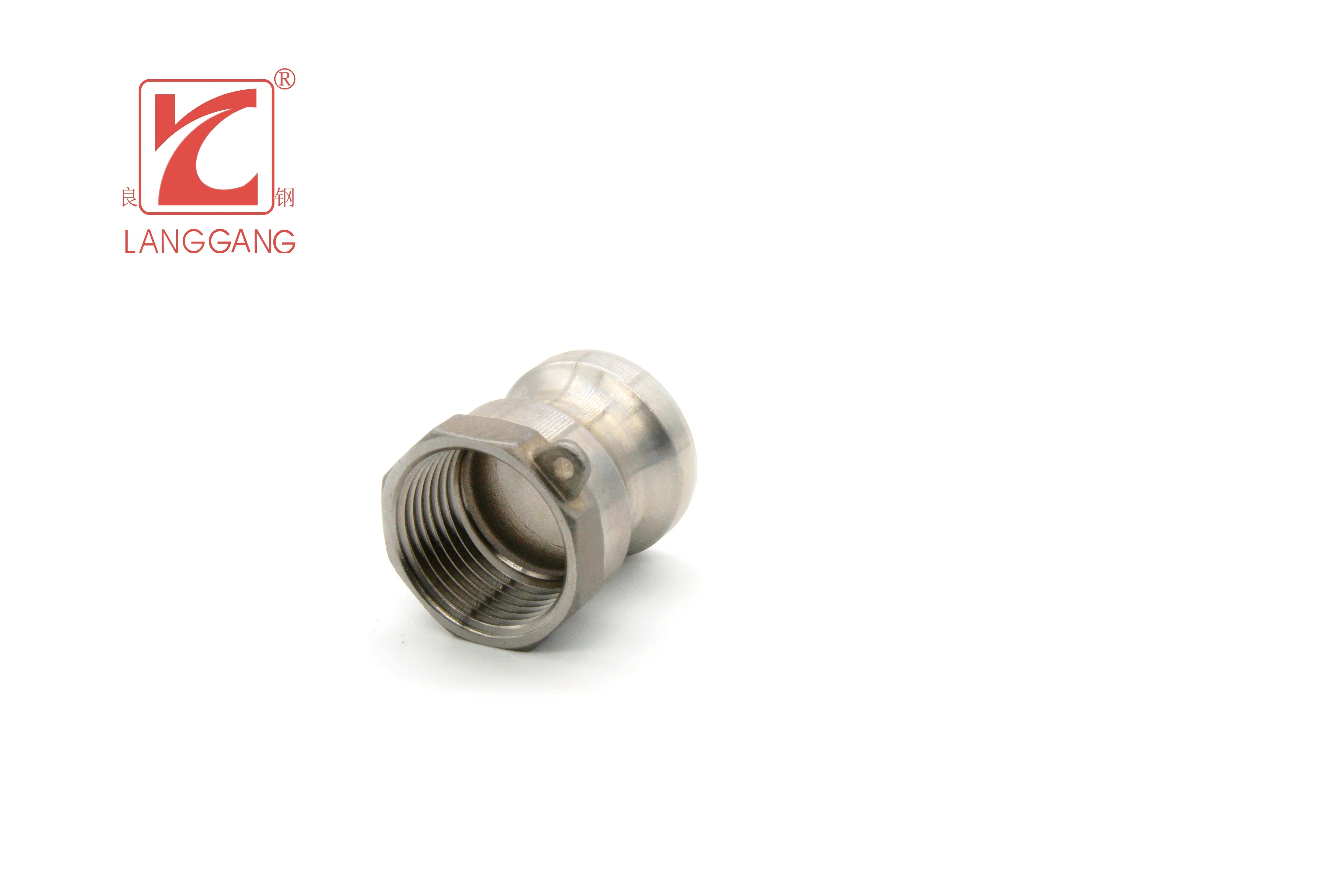 Inox estándar SS304/SS316 fundidos en acero inoxidable tipo BSPT un adaptador de rosca hembra de China Camlock