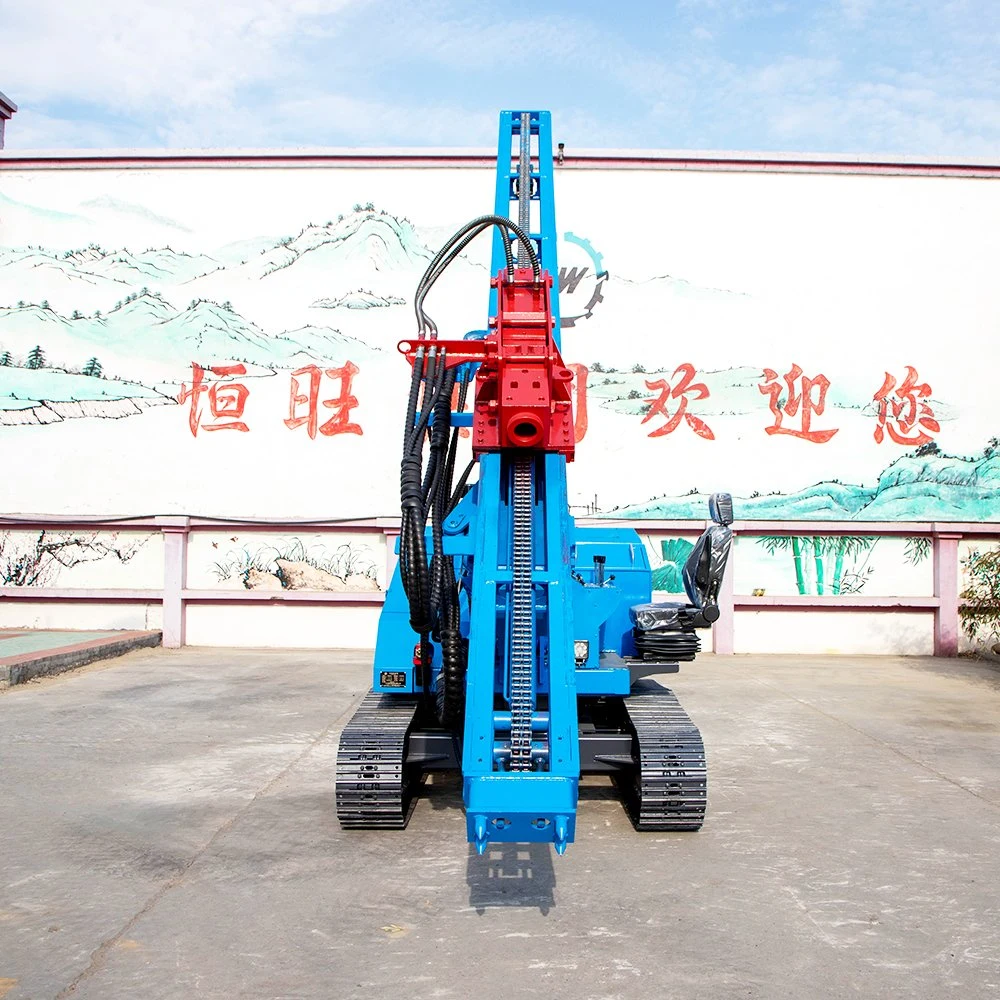 3m/4m/5m/6m Rotary Hydraulic Photovoltaic/Solar Crawler Pile Driver Use for Wind/Solar Photovoltaic Power Plants