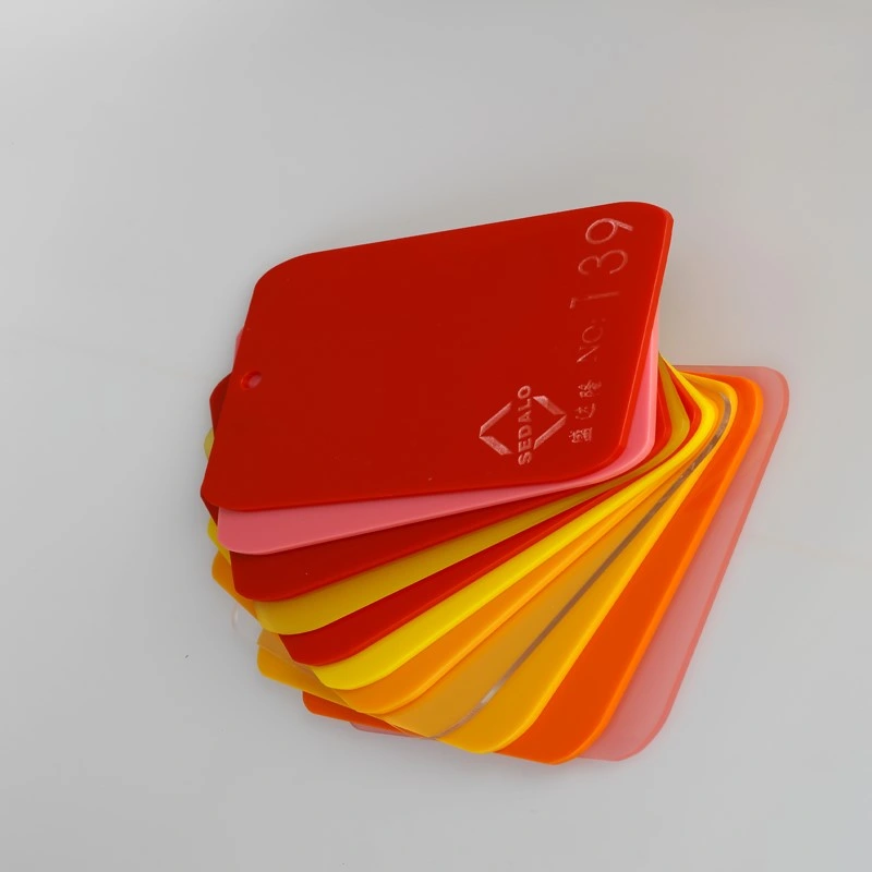 1.8-30mm Thickness and 1.22*1.83m/1.22*2.44m Size 3m Red Color Acrylic Sheet