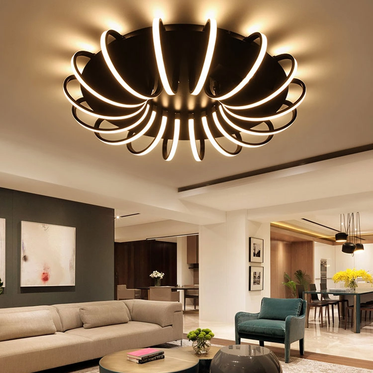 مصابيح سقف LED جديدة النمط مصابيح إضاءة أكريليك تركيبات للعيش غرفة نوم إضاءة منزلية
