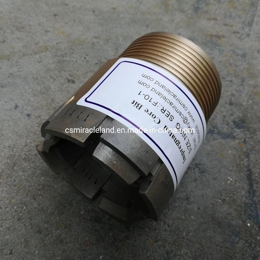 Nwg Hwg Nx Hx Cross Profile Impregnated Diamond Core Bit for Very Hard Rock Drilling