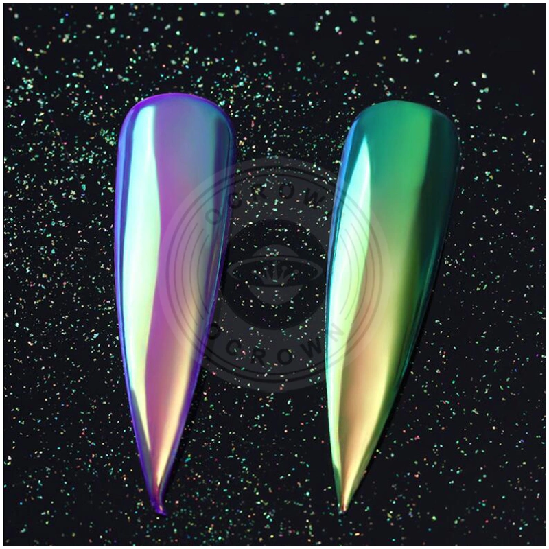 Shining Unicorn Mirror Powder Mermaid Chrome Nail Art Gradient Pigment