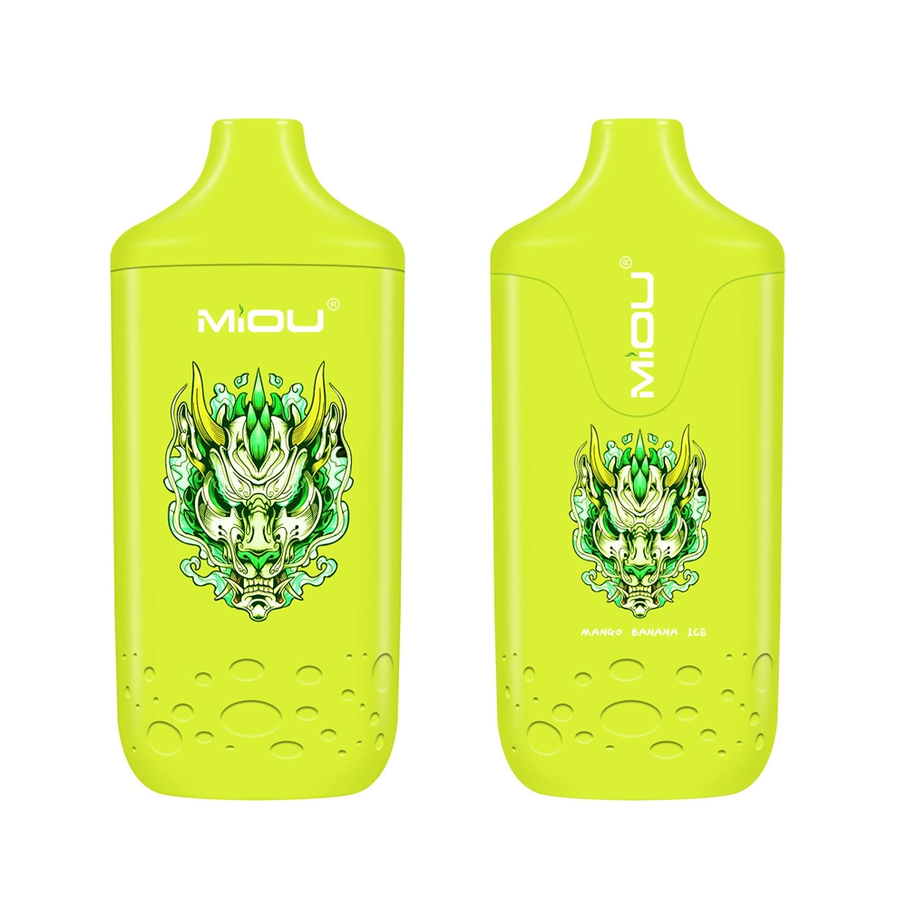 Malásia Miou 12000 12000puffs 12K puff e malha Hookah Bobina recarregável Vape descartável e CIGS Vape Vape Vape Vape, fruta do vaporizador Sabor a puré