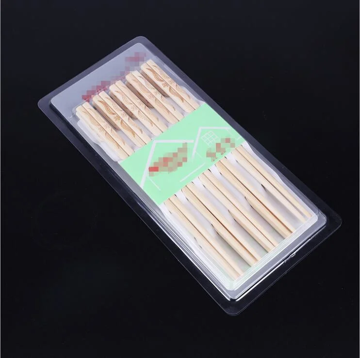 High quality/High cost performance Chopsticks Plastic Box Blister Card Packaging with Hanging Hole