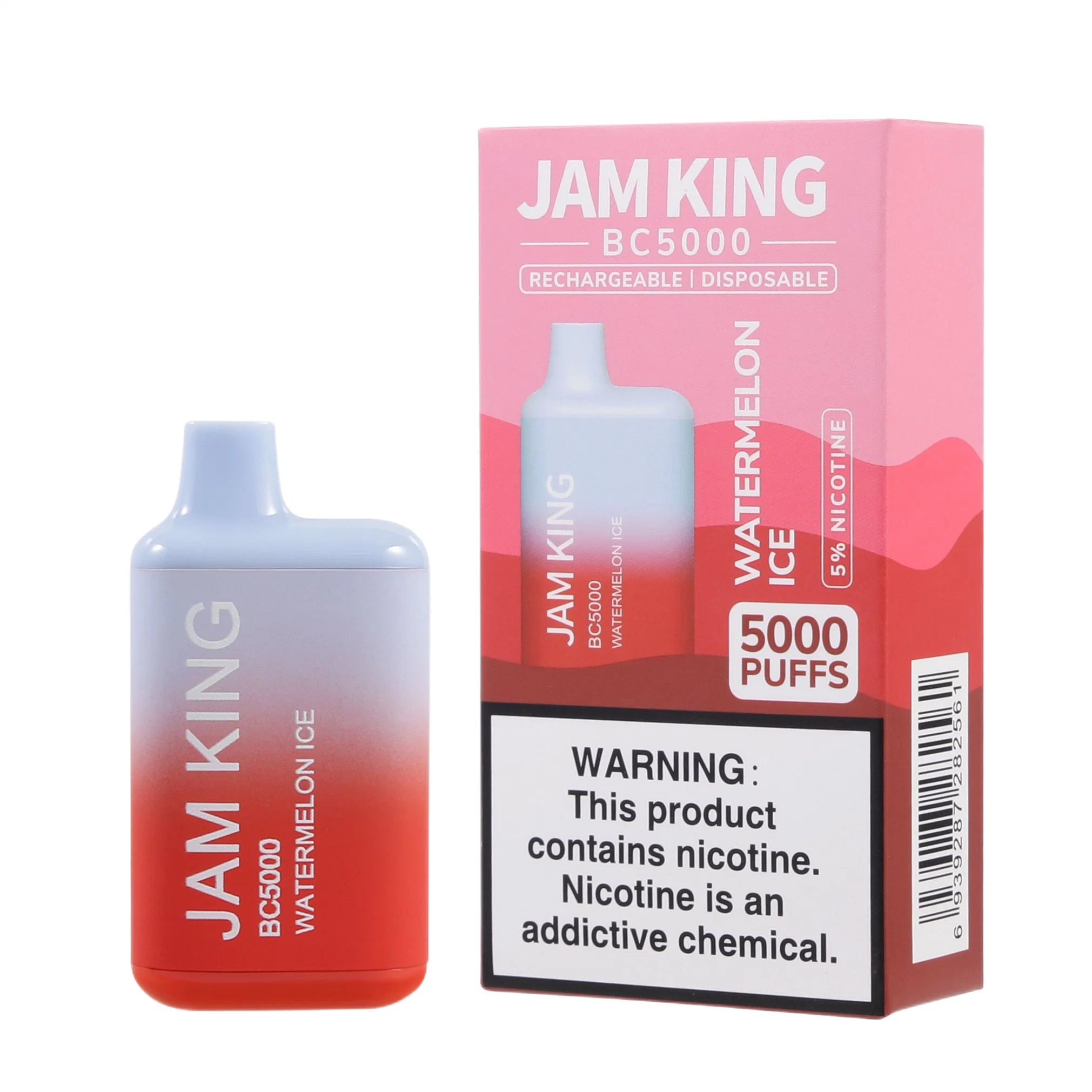 Plusieurs Jus de fruits à saveur de la barre de bouffée de Jam King bc5000 Vape 13ml jetables bouffées de gros de la cartouche de Vape vaporisateur