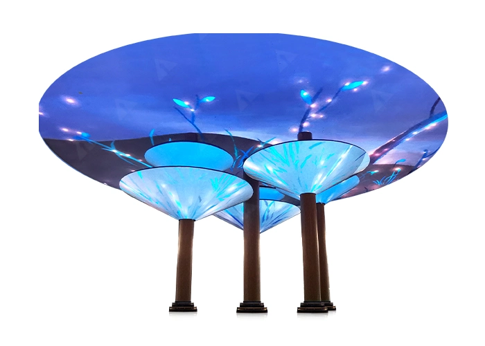 Indoor P3 Flexible Tree Shapes Screen LED Curved Soft Module Flexible Video LED Display