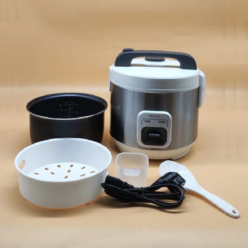 1.2L 500W Small Home Appliance Rice Cooker with Stainless Steel Shell