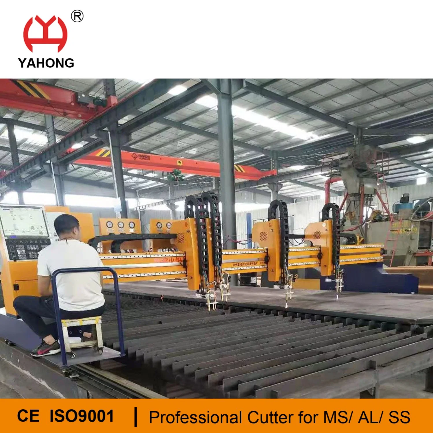 Multi-Heads Gas Cutting Machine with Auto Nesting Software