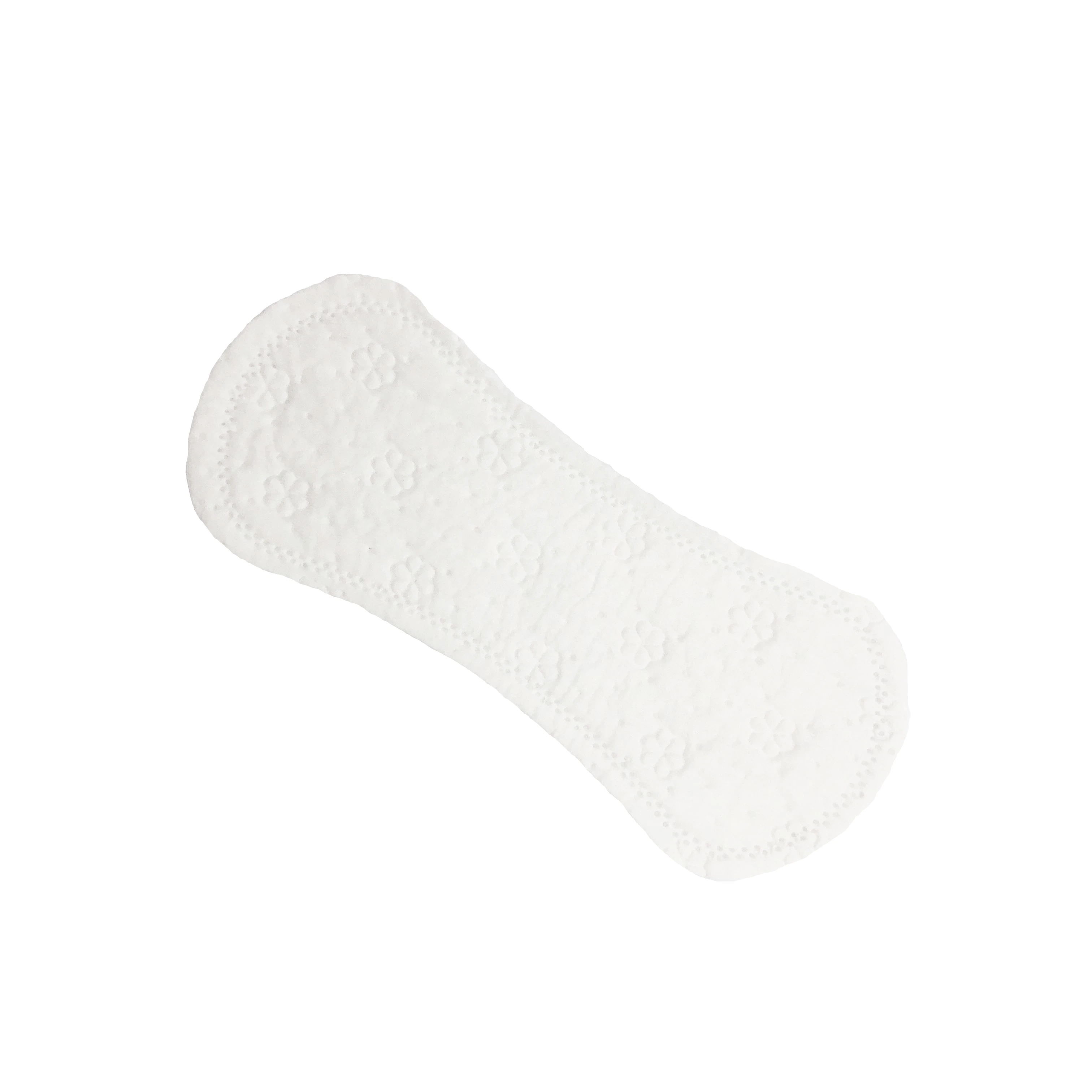 180mm Free Sample Daily Diaper Disposable Panty Liner with Anion Chip Breathable Wingless Sanitary Pads From China