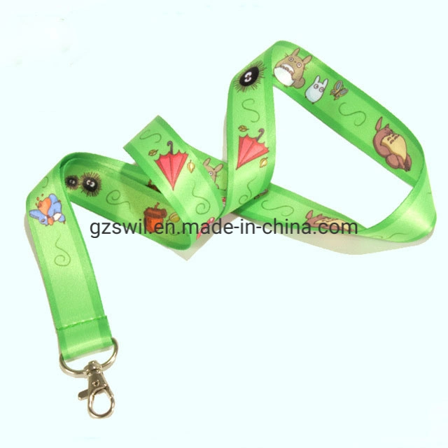 ID-Kartenhalter Kundenspezifisches Logo Polyester gedruckt Sublimation Lanyard