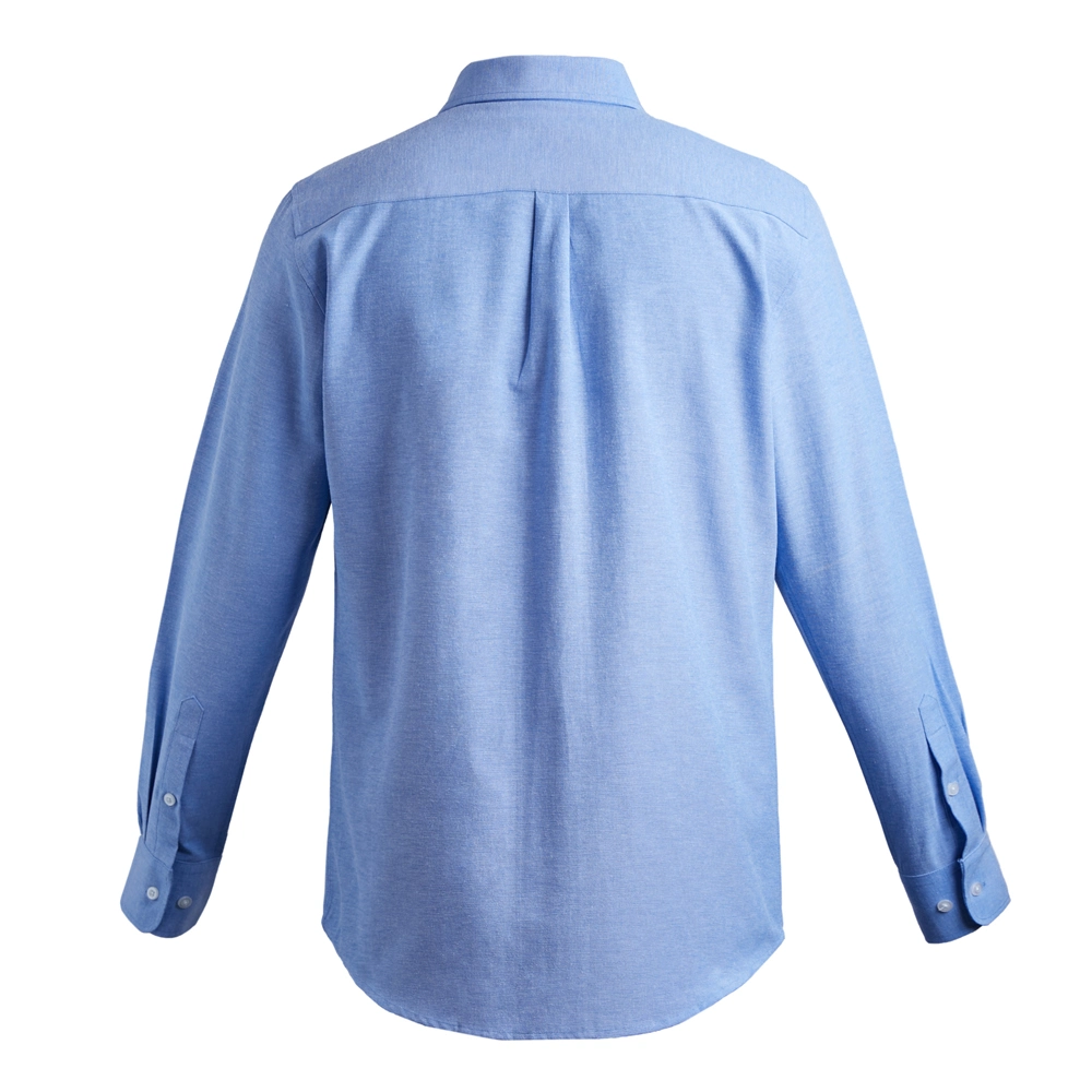Hombres′ S Manga larga ajustada ropa de negocios mejor venta Camisas de color azul