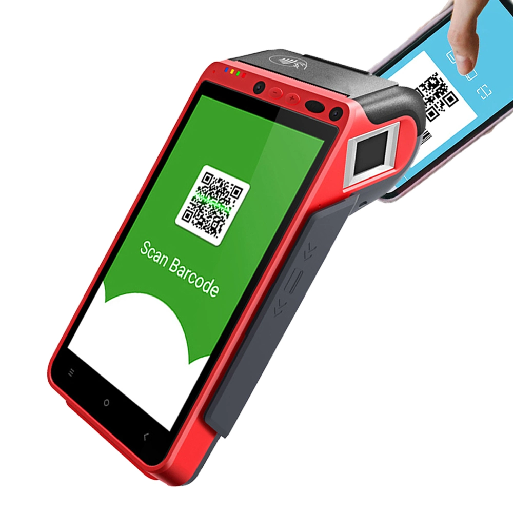 Bluetooth Smart Payment POS Terminal Портативный платежный POS-терминал с Считыватель отпечатков пальцев (HCC-Z100)