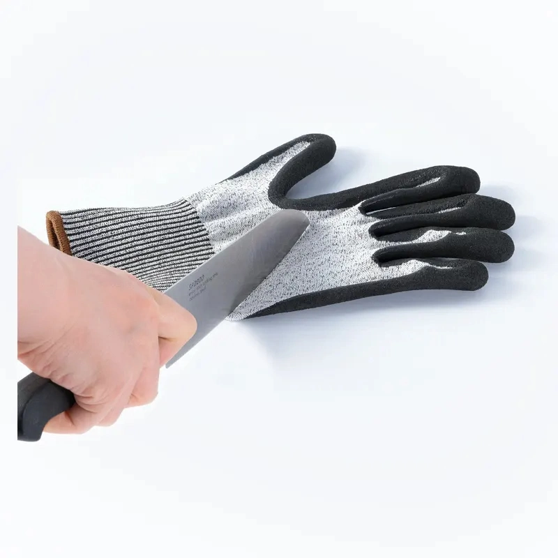 Nitrile Safety Gloves, Cut Resistant, Customized, High quality/High cost performance , Cut Resistant Glass, Food Grade, Level 5, Korea, Parts