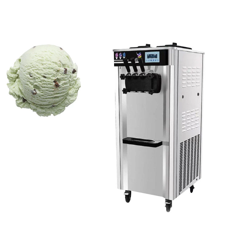 Small Business Free Standing 3 Flavors Soft Serve Ice Cream Stick Making Vending Machine for Cafe