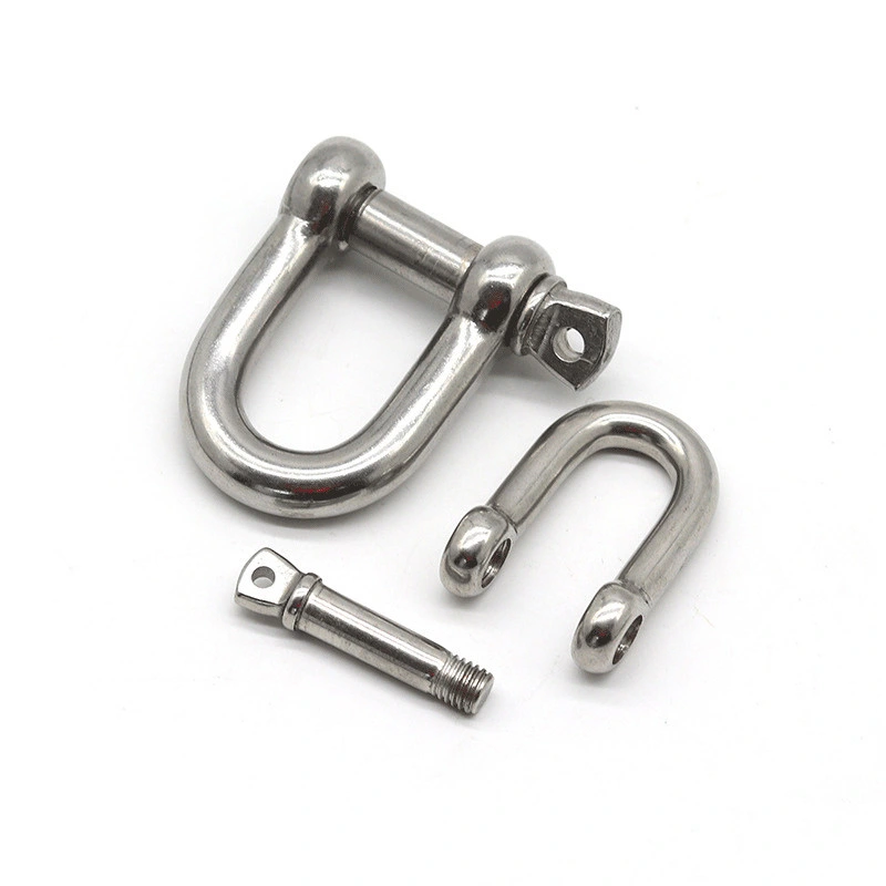 Hot Dipped Galvanized Bolt Type Forged D Shackle Bow Hook Rigging