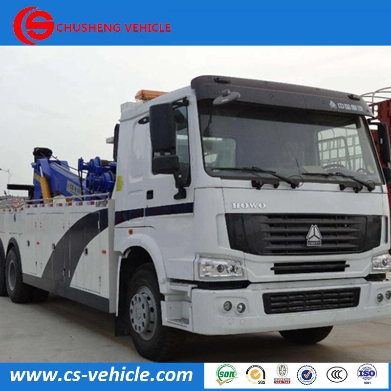 Heavy Duty 8X4 China HOWO Road Recovery Wreckers