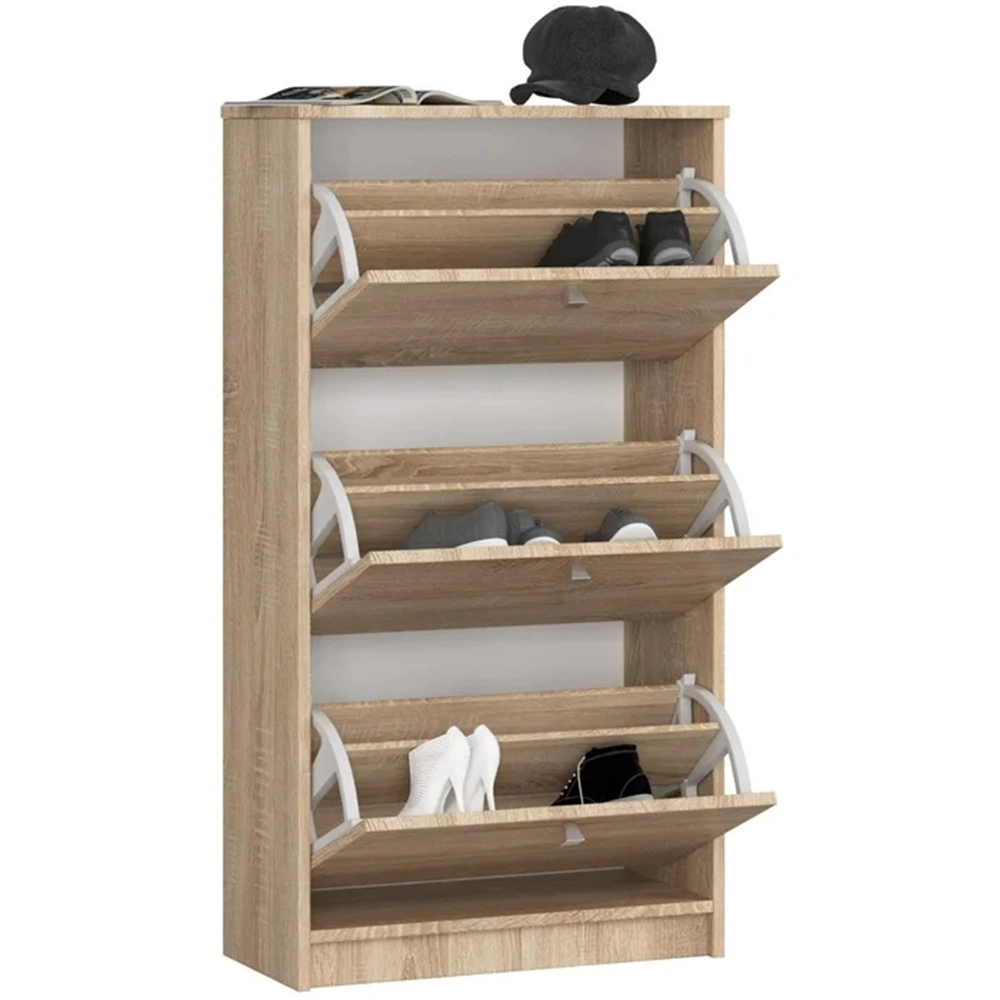 Mobilier de maison Décoration armoires en bois du Cabinet de la qualité de Rack de gros de chaussures