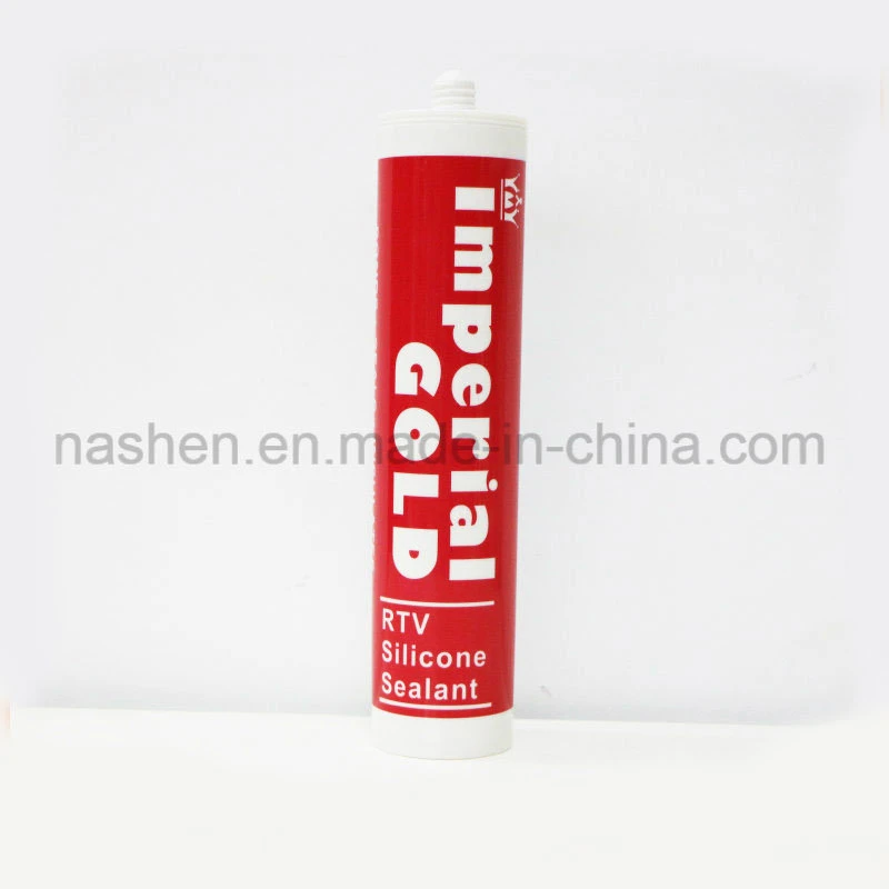 RTV Silicone acide de la colle de verre, blanc, gris argent, la transparence