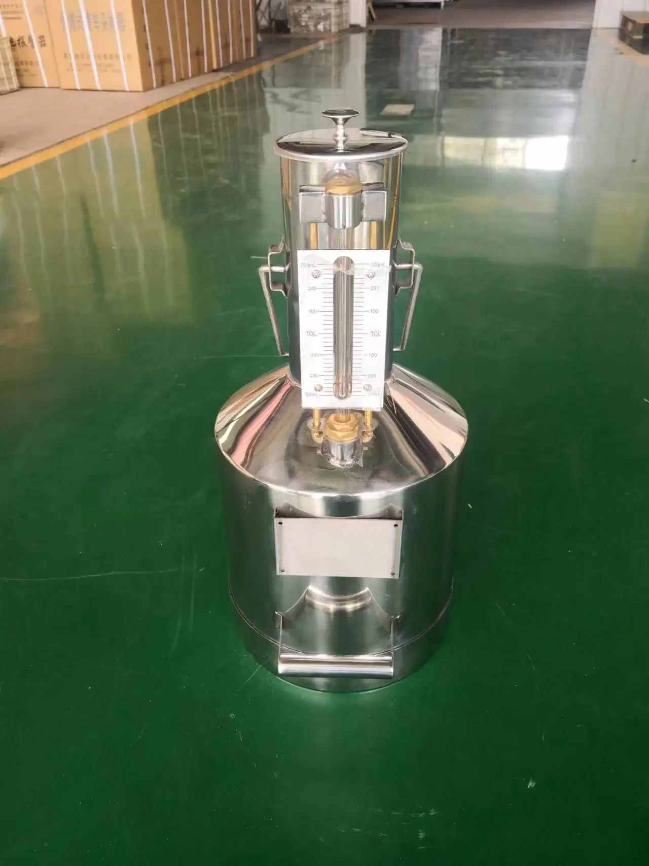 10L Standard Measuring Bucket Cans Metal Gauge Calibration Measuring Can for Fuel