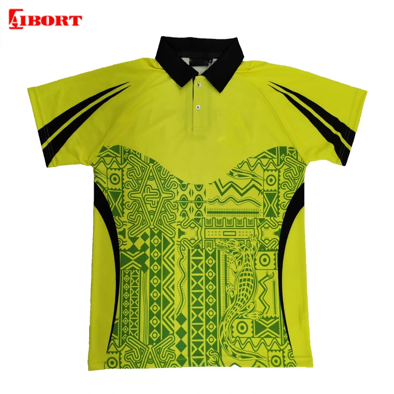 Aibort Customized Logo Polyester Dry Fit Full Sublimation Poloshirt (T-SG-05)