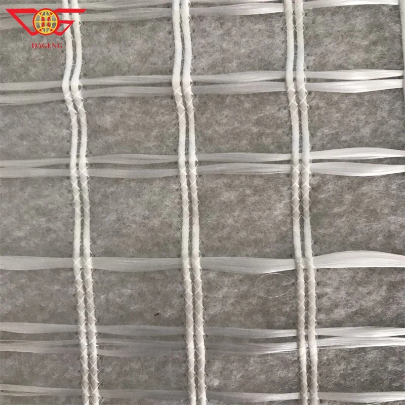 Fiberglass Geogrid Combined Non Woven Geotextile Geocomposite for Asphalt Reinforcement