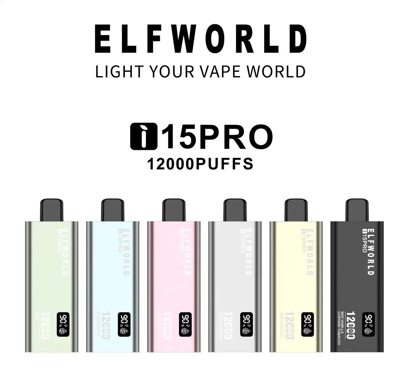 2023 New Ice Elfworld Ice King X 8500 9500 Puffs Trans 7500 عالية الجودة الأبخرة بالجملة I Vape Elfir Ti9000 الإرتحال Super Cc EVA 4000