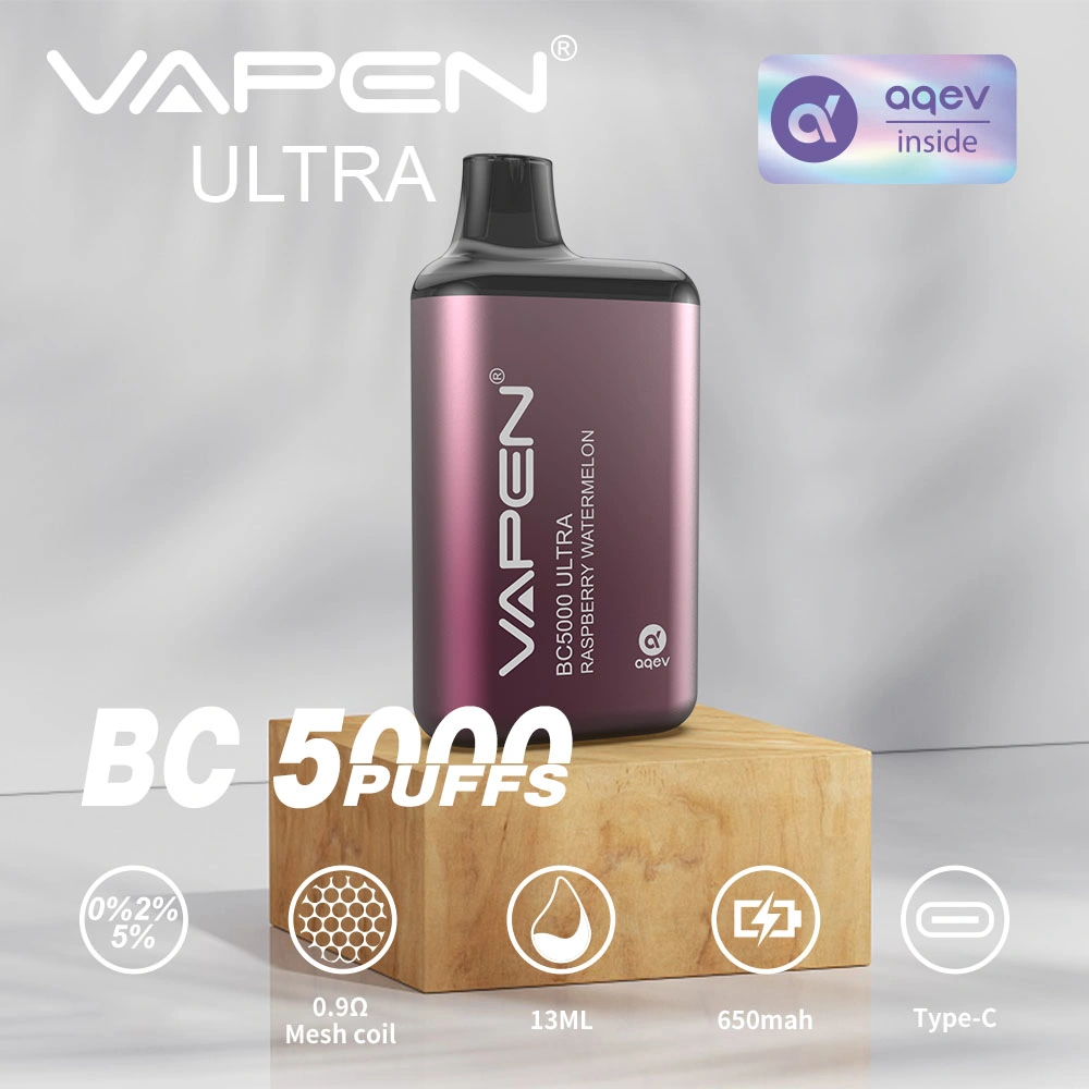 OEM/ODM Vapen BC5000 Ultra World recargable E Cigarette 13ml Pre-llenado Humo metalizado Gradident Vapen 5000 Puffs