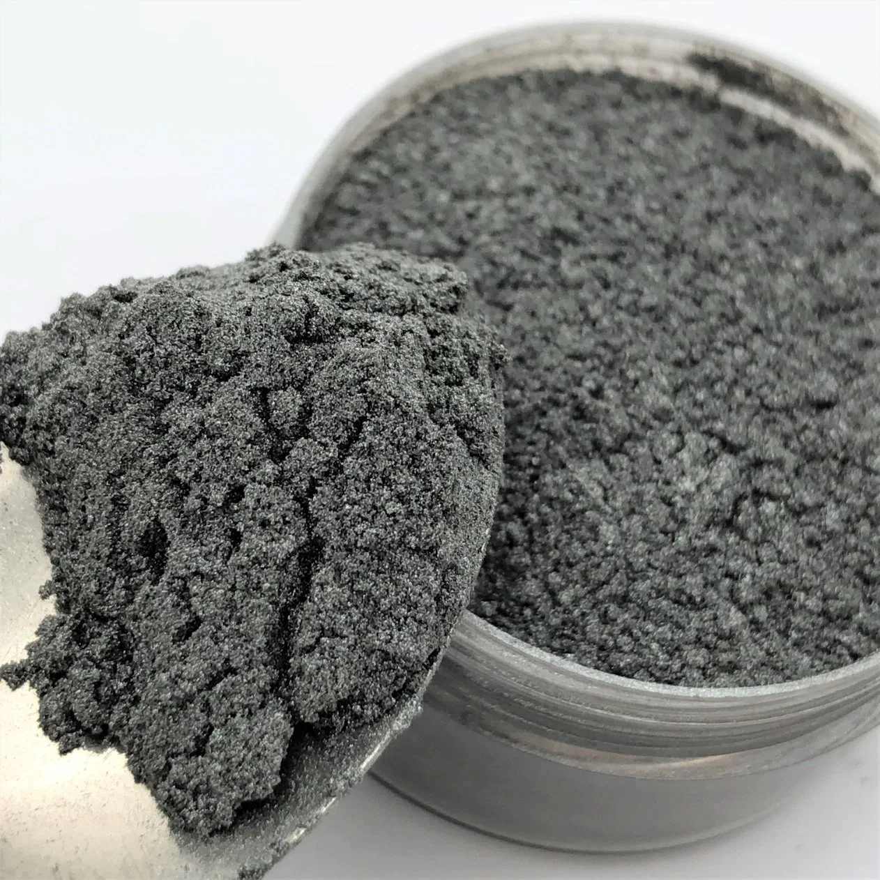 بلاستيك بالبلاستيك باللون الرمادي الفضي Mica Powder P407 أصداء ساكنة بأحلاص مايكا حبر للبناء